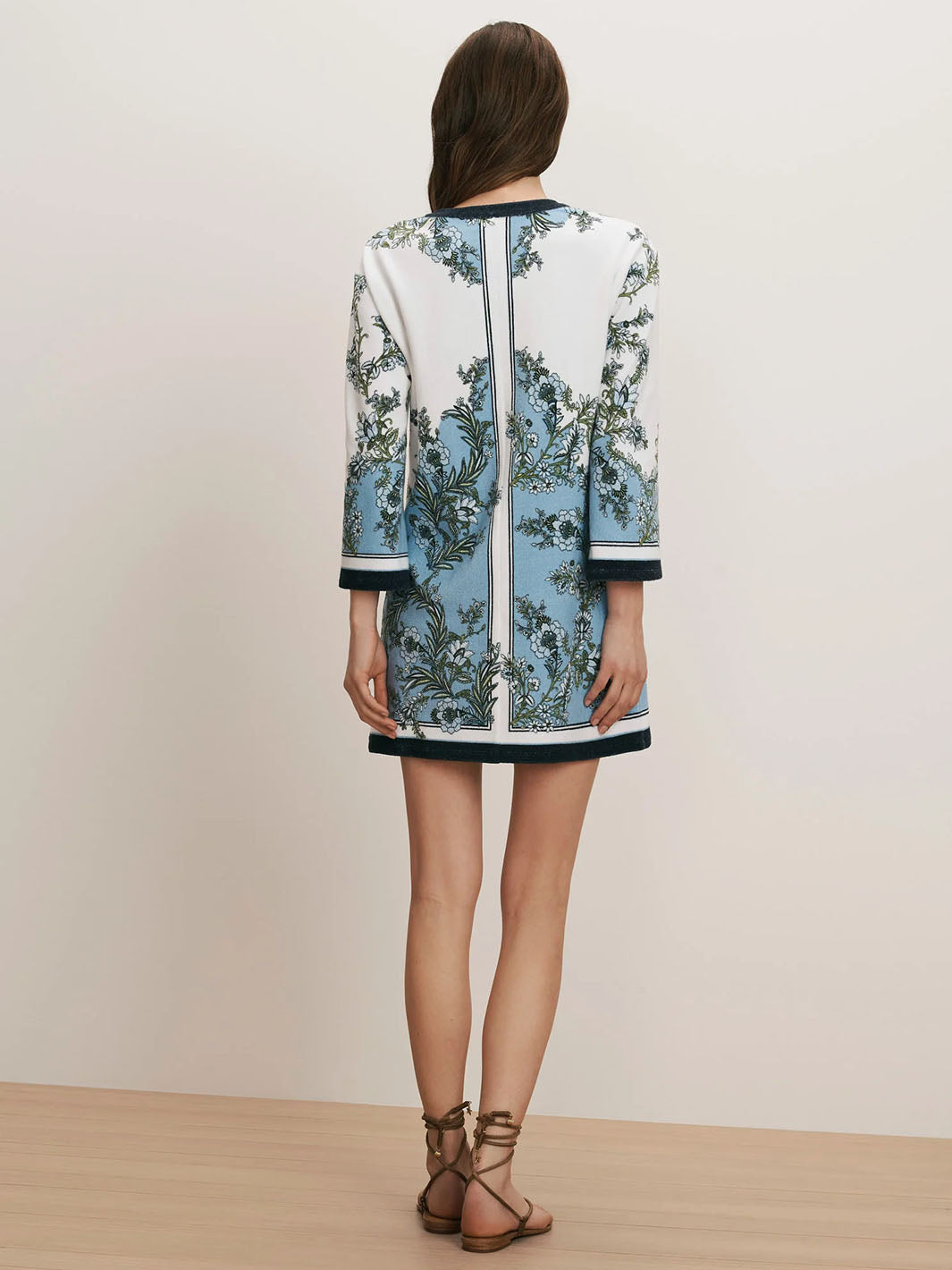 Briarcliff Terry Tunic Dress in Blue Jay Multi