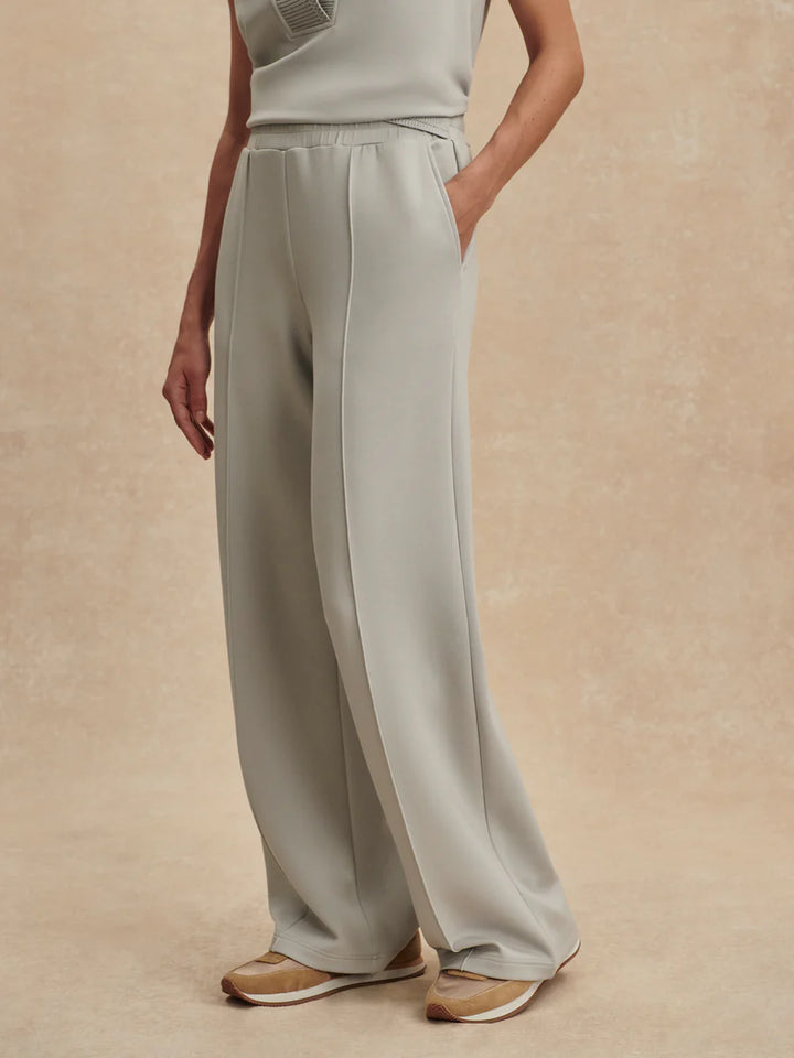 The Wide Leg Pant 30" in Blue Clay