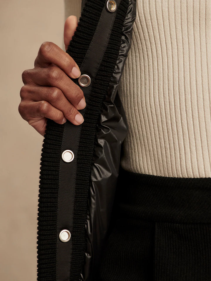 Colwyn Combo Boxy Gilet in Black