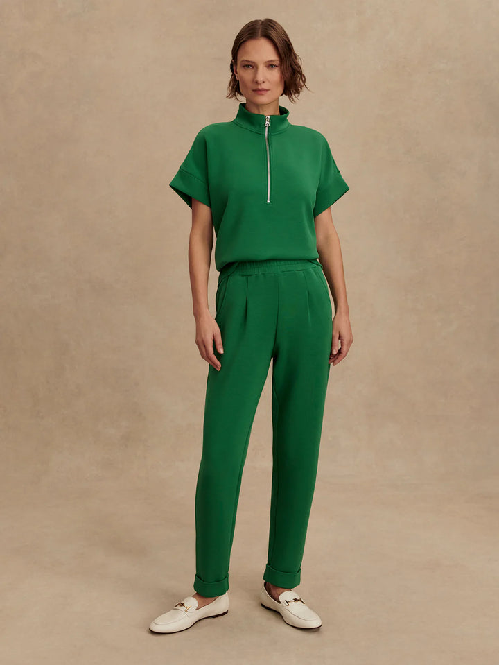 Rolled Cuff Pant in Verdant Green
