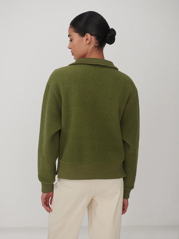 Jaylin Half Zip in Loden Green