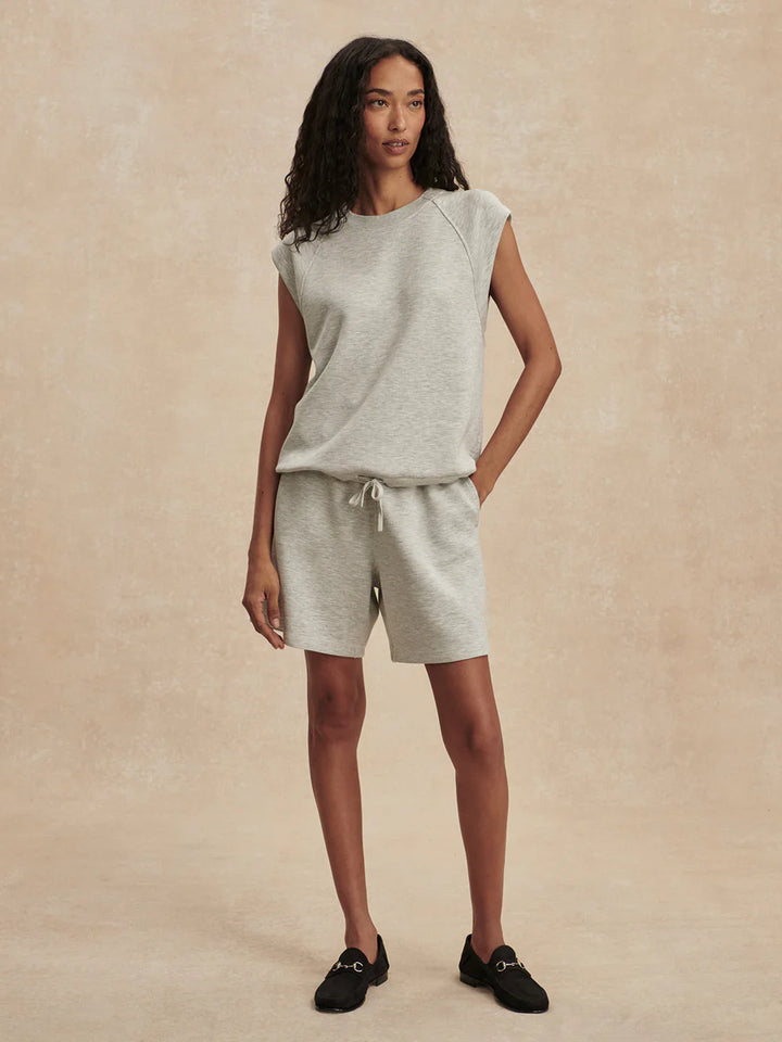 Rumer Long Short 6.5" in Light Grey Marl
