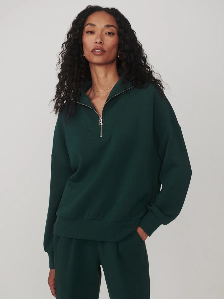 Hawley Half-Zip Sweat in Ponderosa Pine