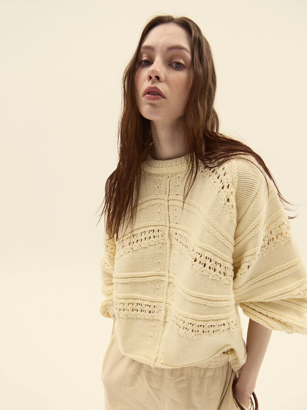 Faial Sweater in Butter