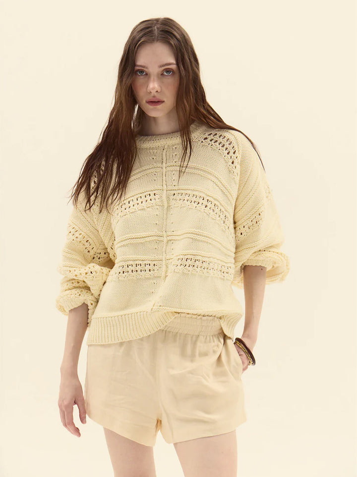 Faial Sweater in Butter
