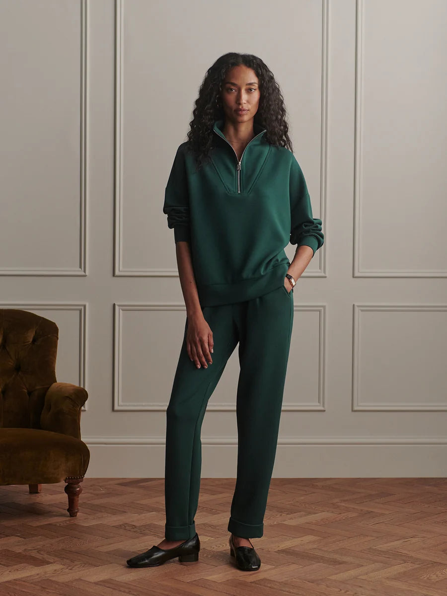 Hawley Half-Zip Sweat in Ponderosa Pine