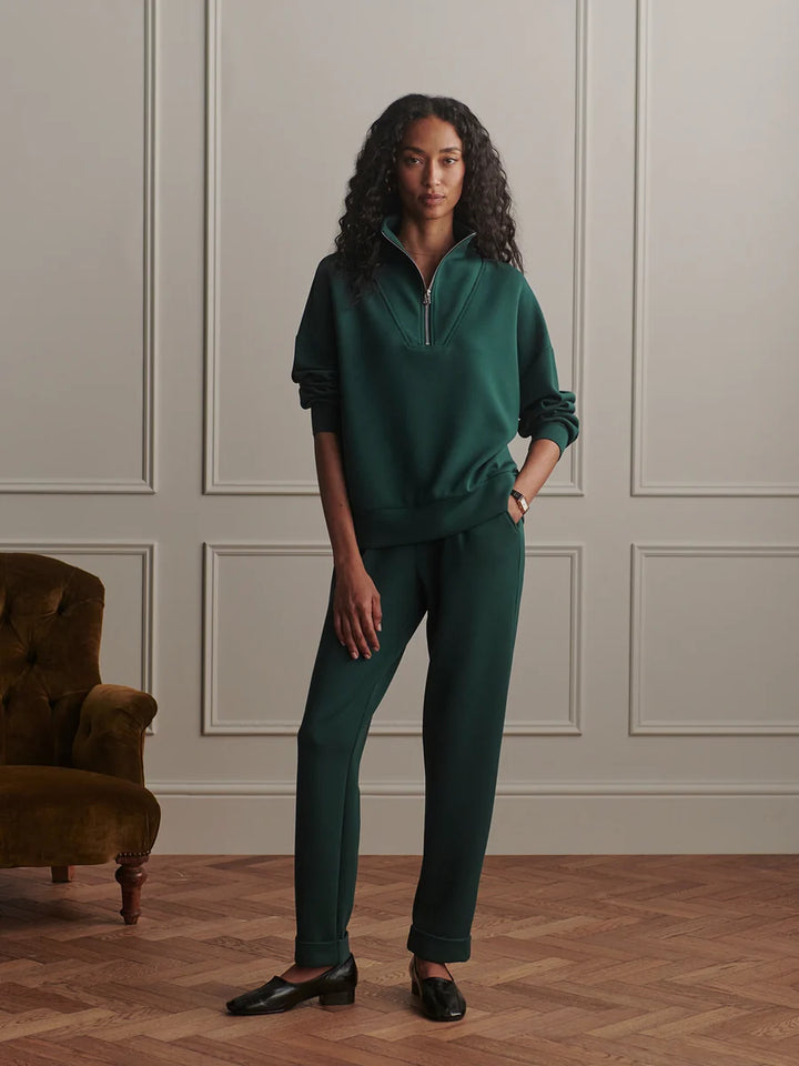 Hawley Half-Zip Sweat in Ponderosa Pine