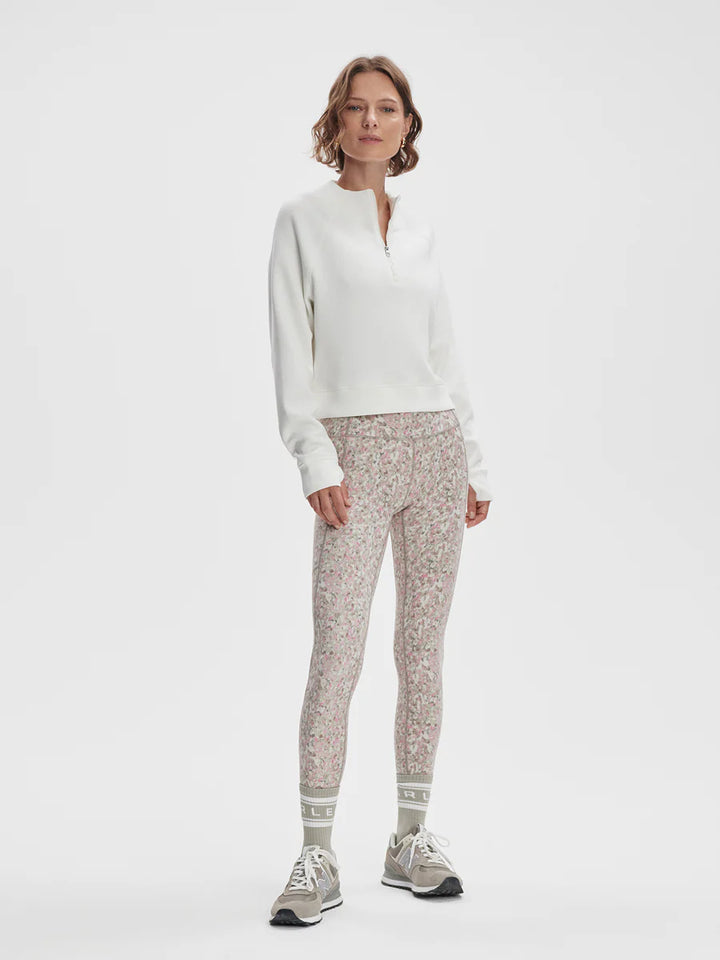 Ebba Half-Zip Sweat in Snow White