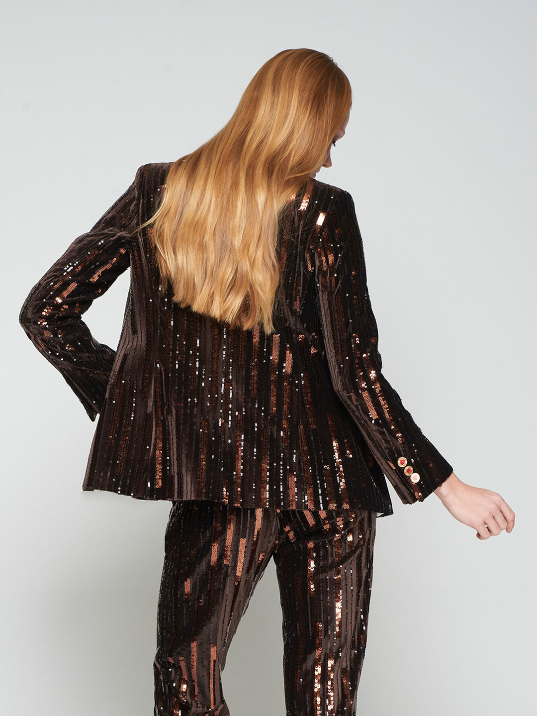 Heather Blazer in Brown