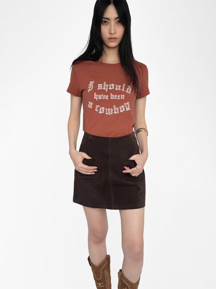 Walk T-shirt in Burn