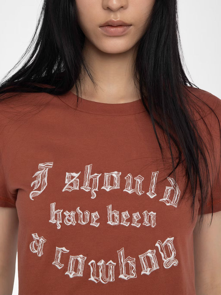 Walk T-shirt in Burn
