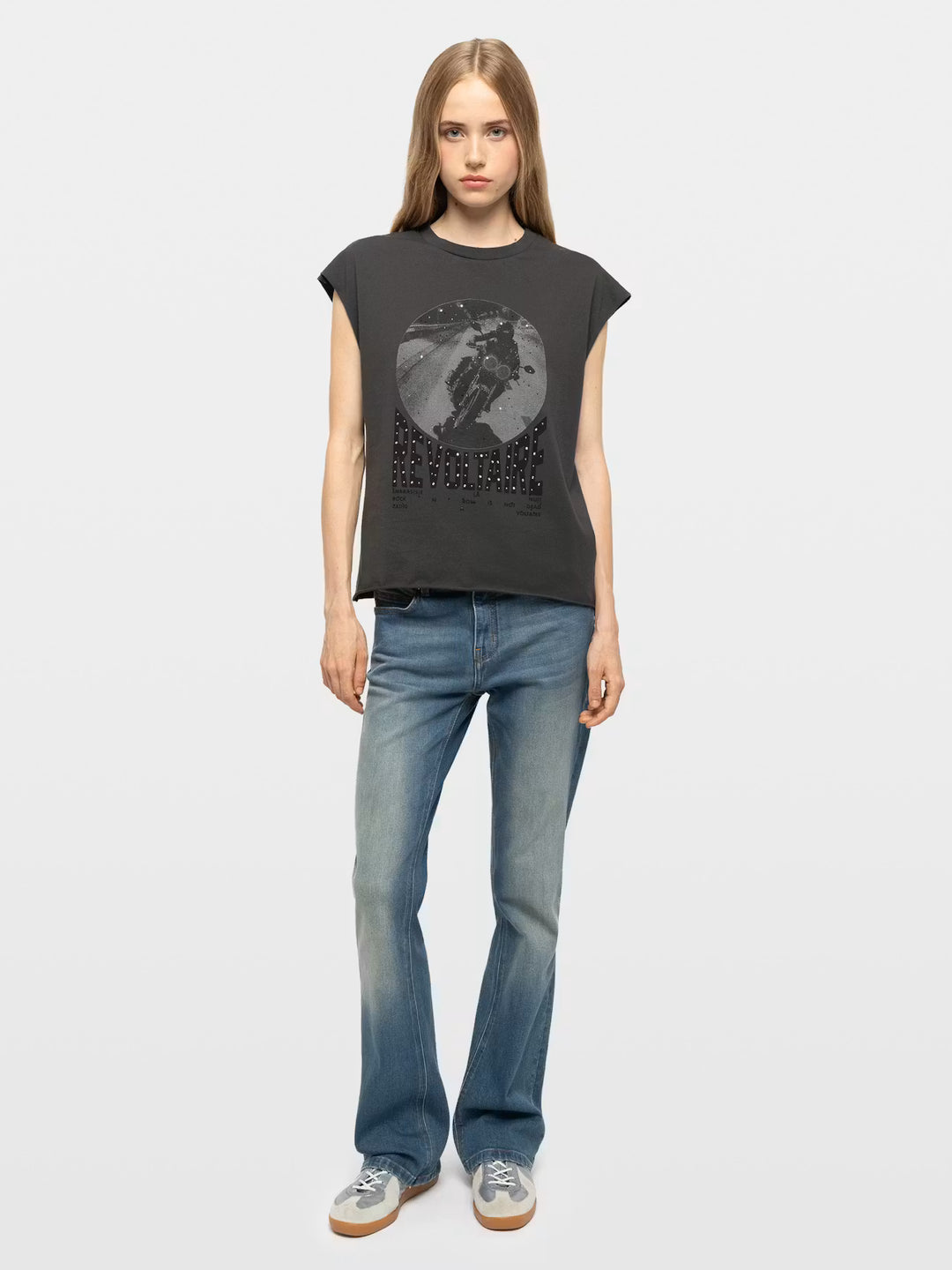 Cloe Tank Top in Carbone