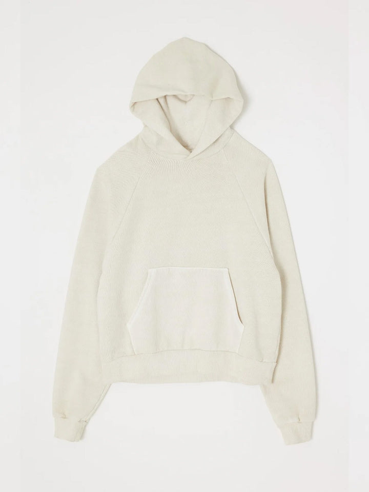 Garment Dyed Hoodie in Off White