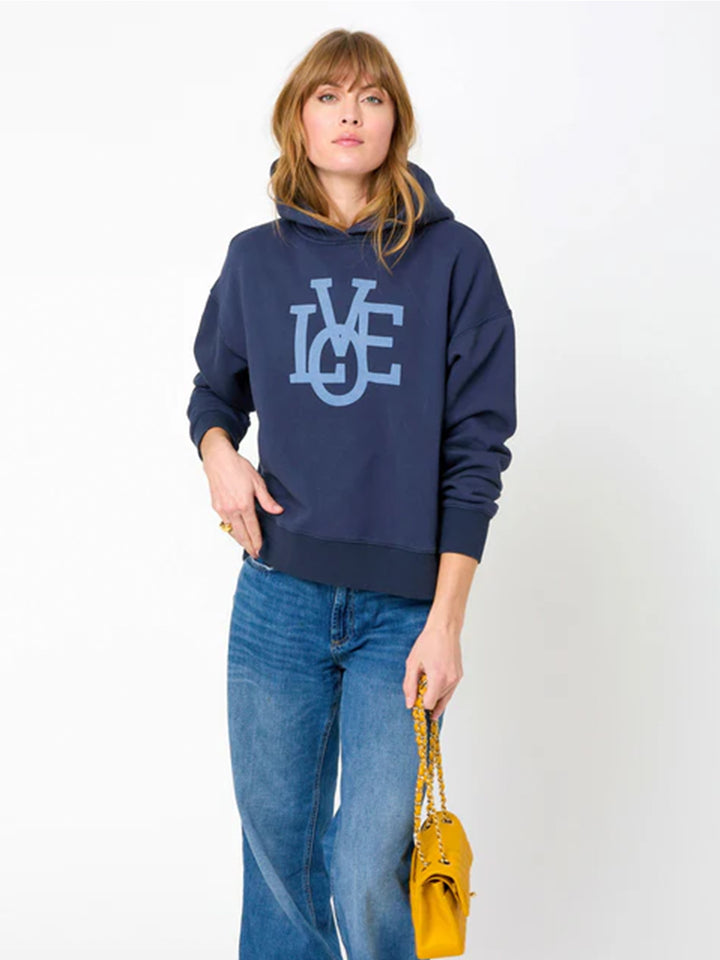 Boyfriend Lovgo Hoodie in Indigo