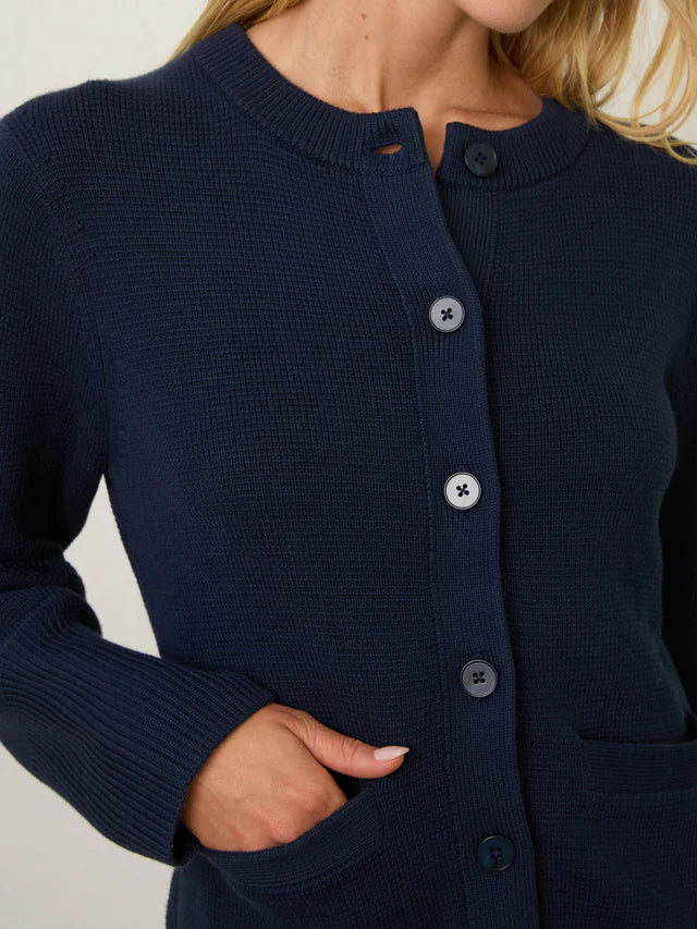 Sydney Double Knit Jacket in Navy
