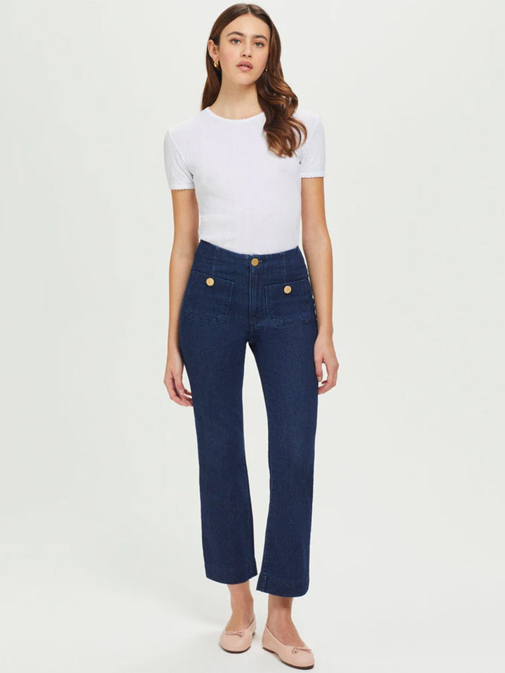 Pointelle Tee in White