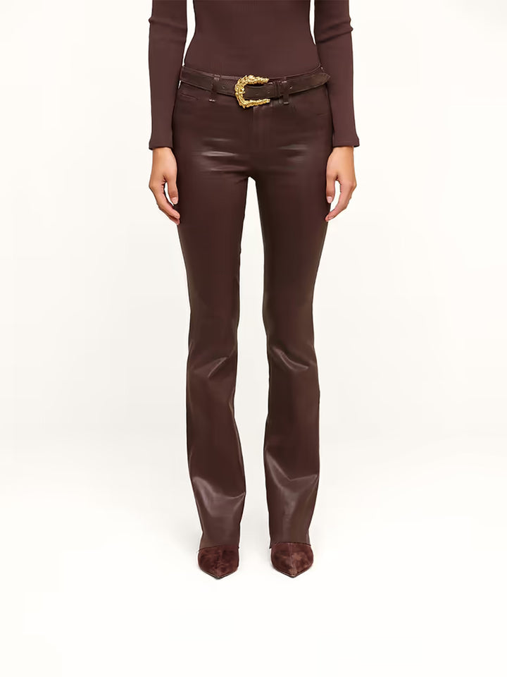 Ruth Straight Leg Jean in Dark Java Coated