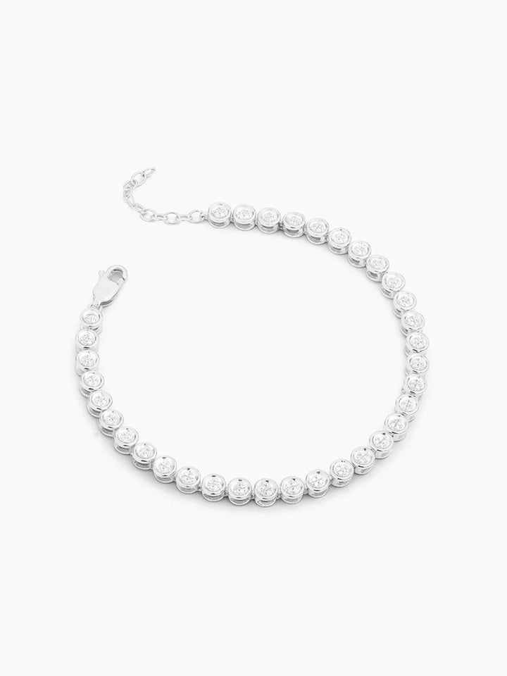Diamond Essential Tennis Bracelet in Silver