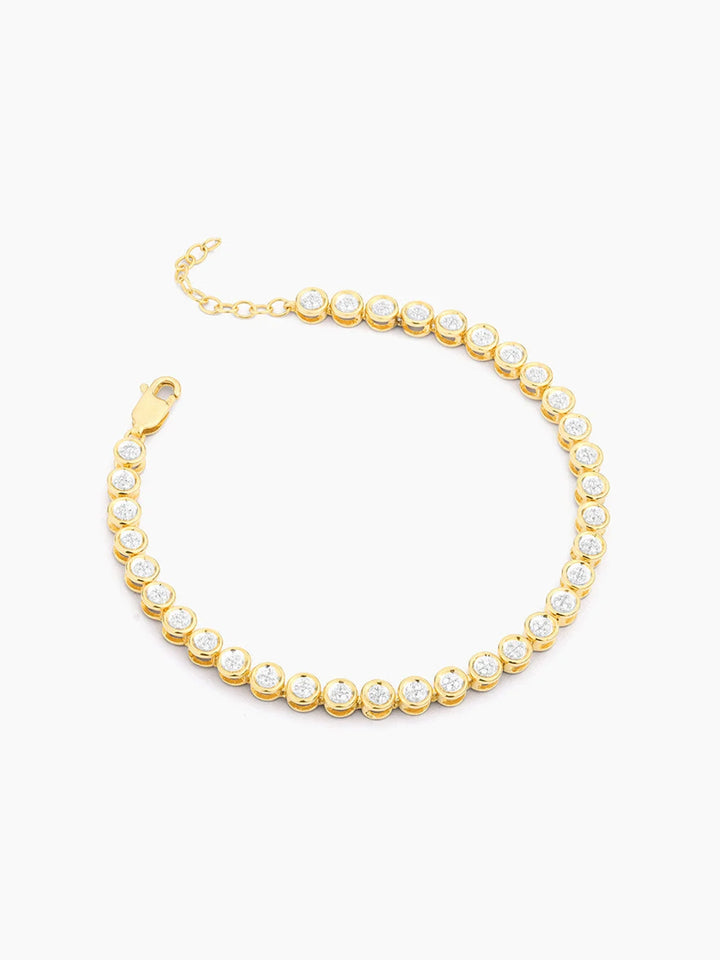 Diamond Essential Tennis Bracelet in Gold
