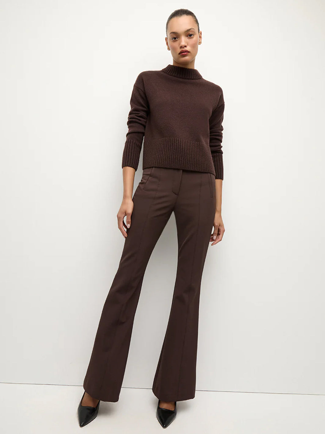 Tindaya Scuba Pant in Dark Chocolate