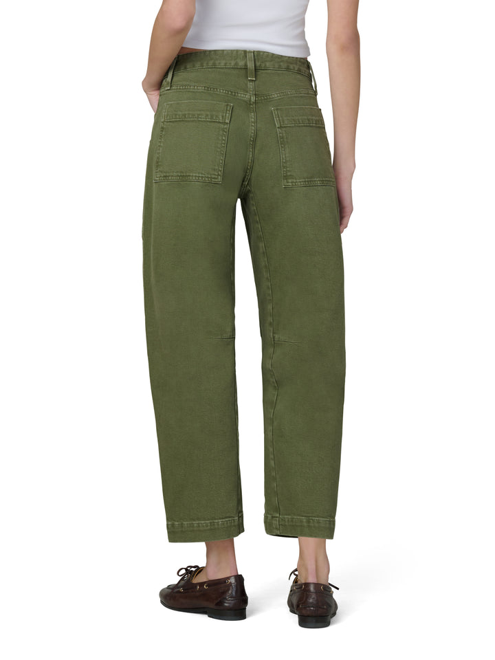 Double Pocket Barrel Jeans in Winter Moss