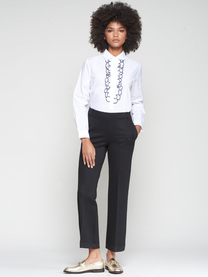 Carole Stretch Trouser in Black