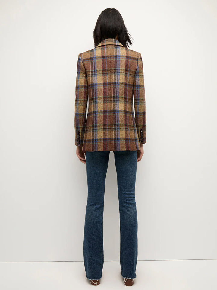 Oria Wool Dickey Jacket in Russet Multi