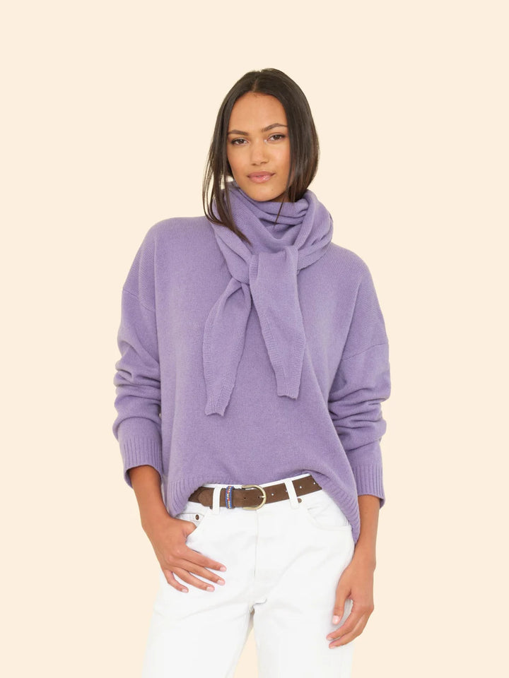 Lela Sweater in Chalk Violet