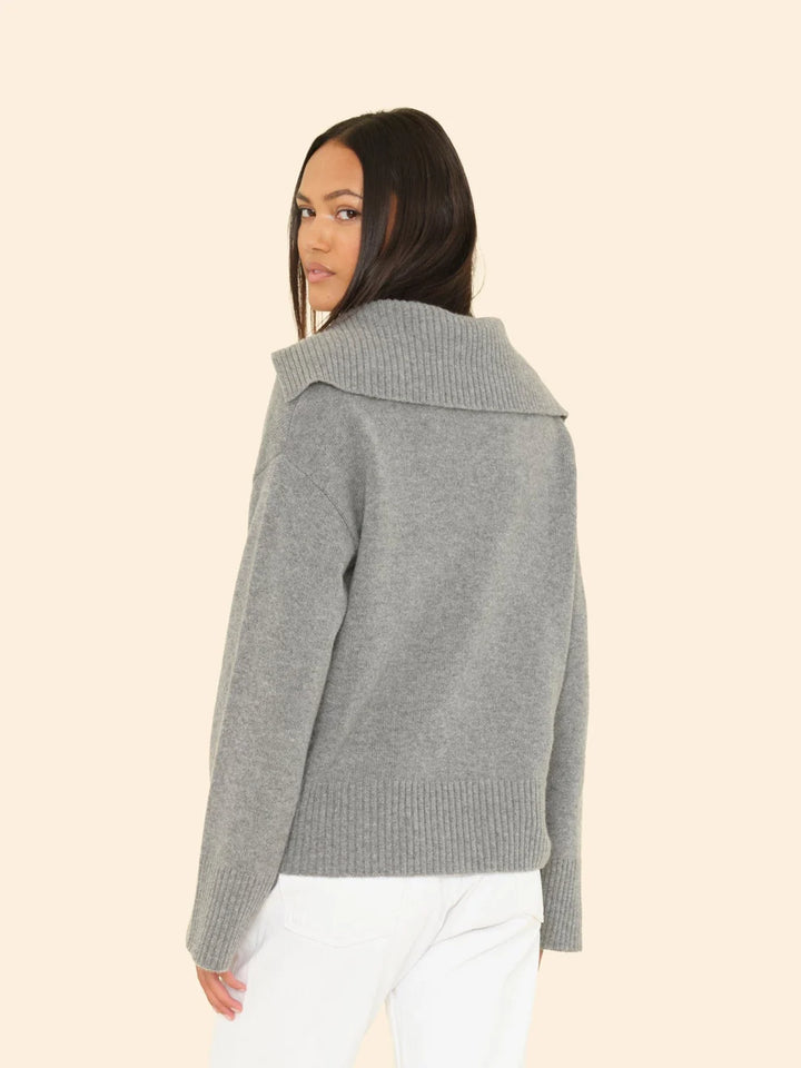 Mattia Sweater in Heather Grey