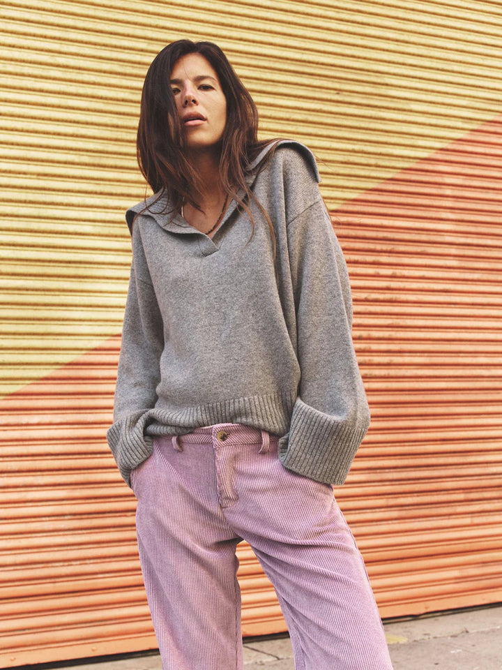 Mattia Sweater in Heather Grey