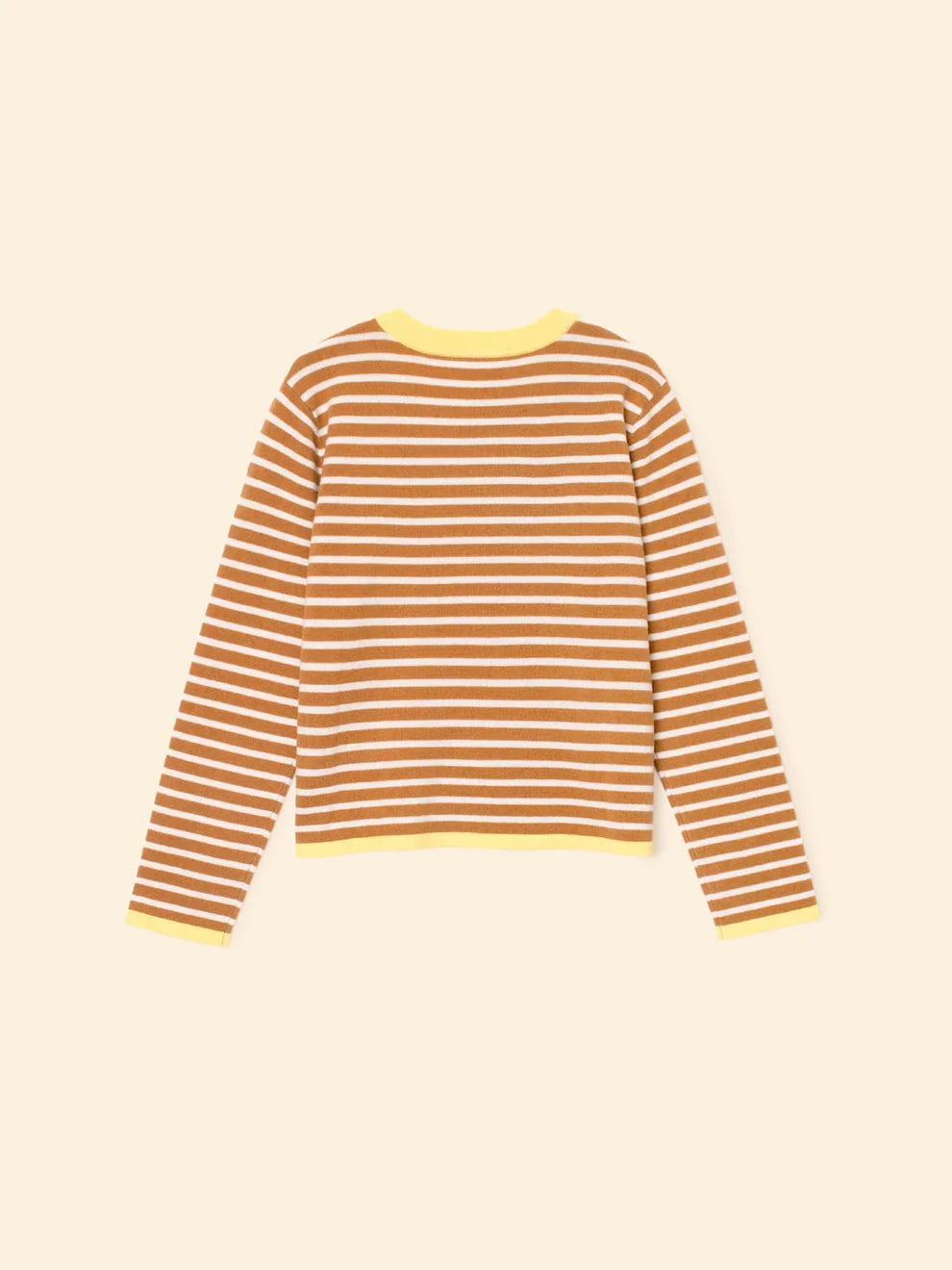 Maxwell Sweater in Camel Stripe