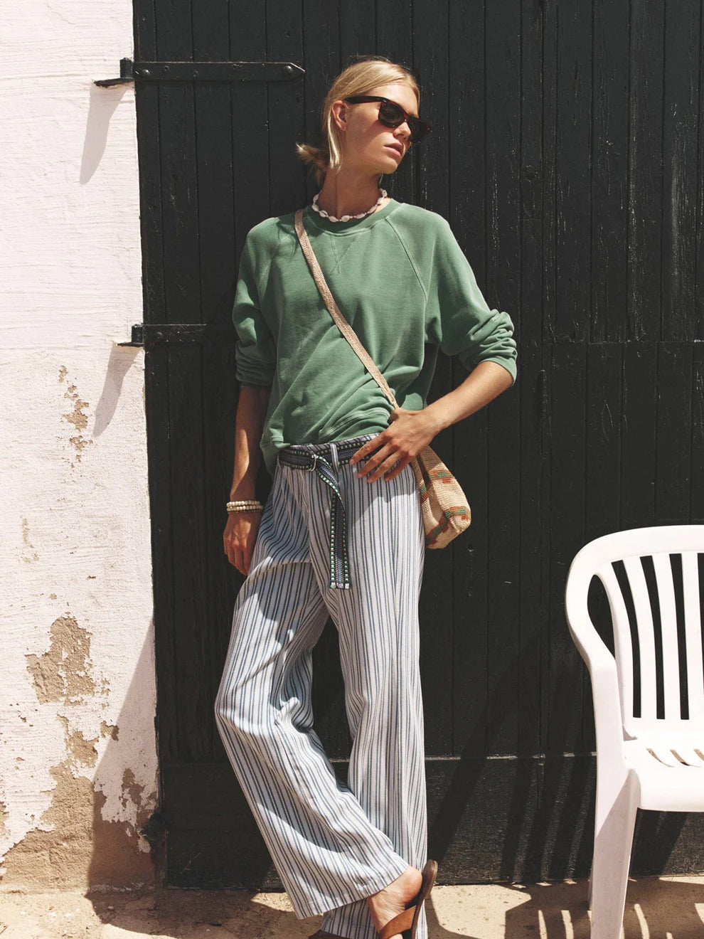 Marathon Sweatshirt in Aloe Green